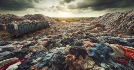 O impacto ambiental da indústria da moda, apenas 1% das roupas produzidas no mundo é reciclada