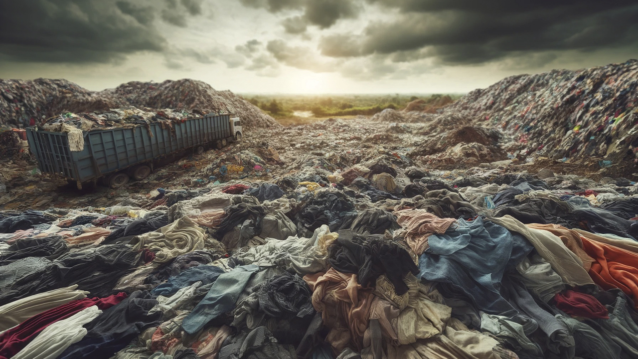 O impacto ambiental da indústria da moda, apenas 1% das roupas produzidas no mundo é reciclada