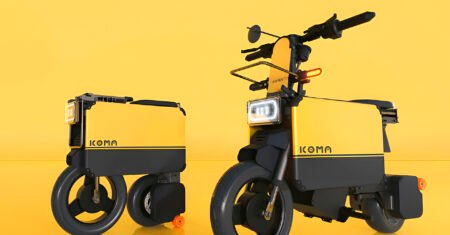 Essa Scooter Elétrica não é para crianças, modelo fabricado no Japão é dobrável e pode atingir uma velocidade máxima de 40 km/h