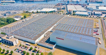 Nissan Motor Parts Center constrói o maior telhado solar do mundo capaz de gerar eletricidade para quase 1000 residências