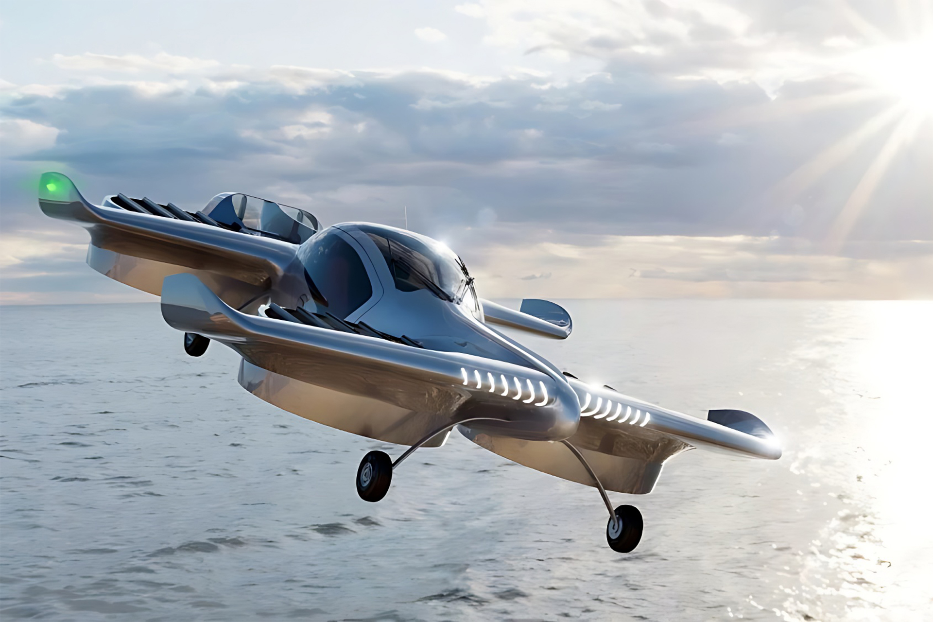 Novo carro elétrico voador faz voo teste, veículo possui uma autonomia de 320 quilômetros