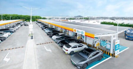 Com 258 pontos, nova estação de recarga da Shell-BYD atende 3.300 veículos elétricos diariamente em testes