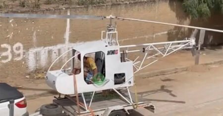 Com investimento de R$ 28 mil e um motor de Fusca, baiano cria Helicóptero e garante que pode chagar a cinco mil pés de altitude