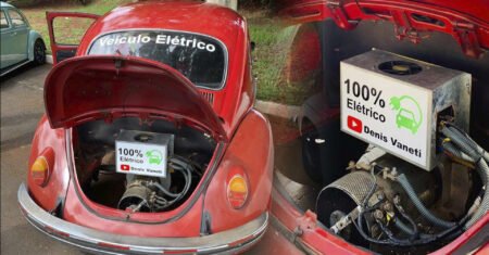 Engenheiro brasileiro transforma Volkswagen Fusca antigo em um Carro 100% Elétrico gastando pouco mais de R$ 13 mil