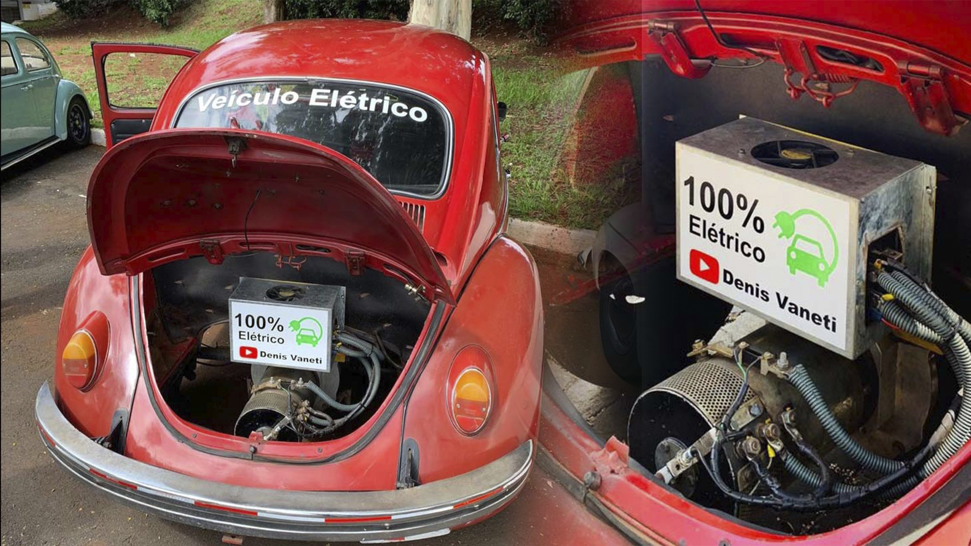 Engenheiro brasileiro transforma Fusca antigo em um Carro 100% Elétrico gastando pouco mais de R$ 13 mil