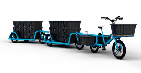 Bicicleta elétrica PelicanTrain pode levar até 500 kg de carga e conta com dois motores elétricos que produzem a mesma força de um motor 1.4 aspirado