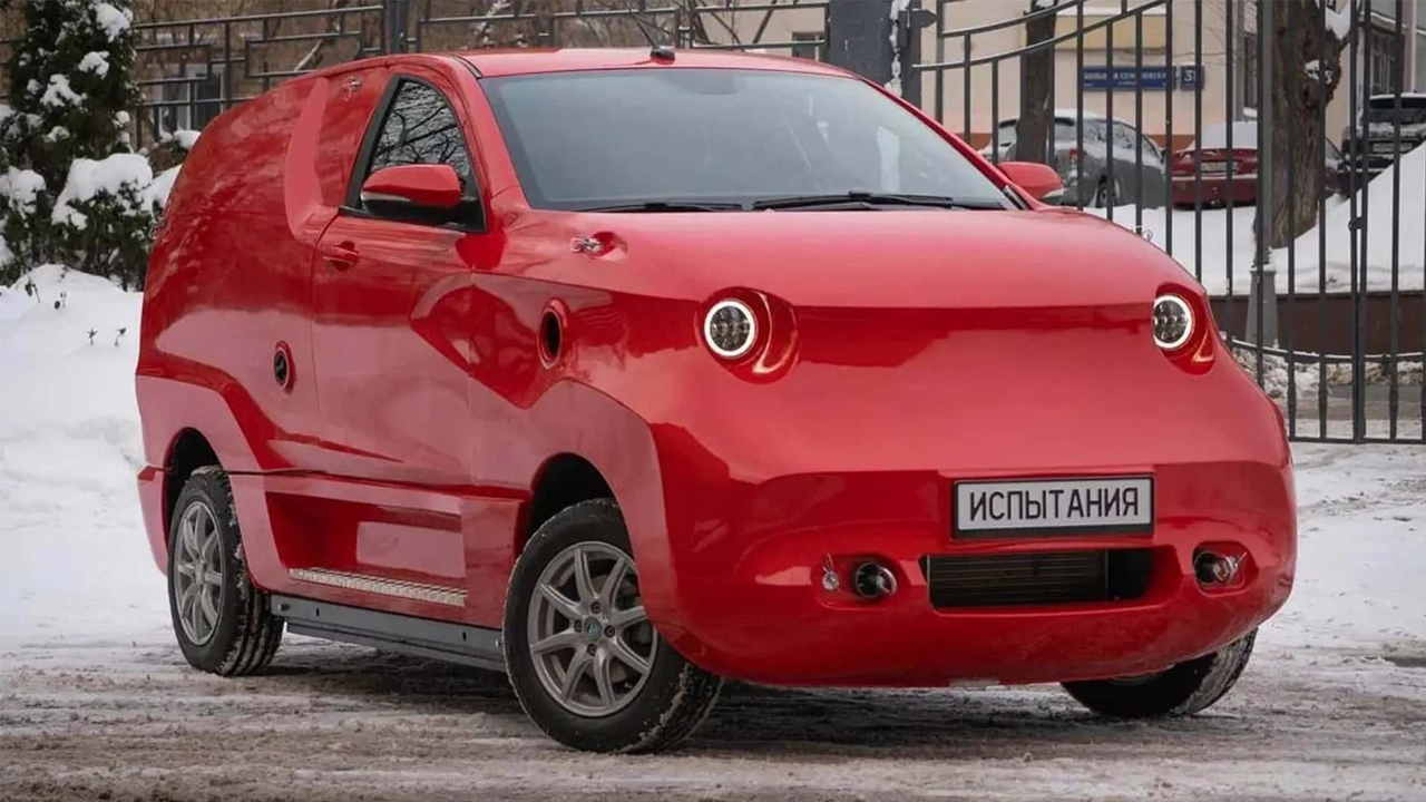 Rússia lança carro elétrico com design inusitado