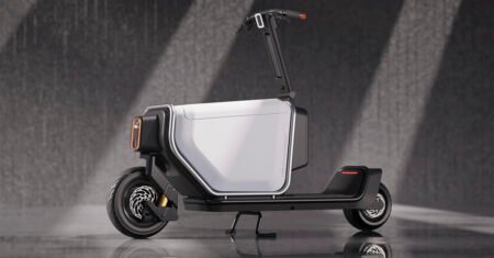 Chega de E-bikes? Conheça a Scootility, nova scooter elétrica de carga com bagageiro de 140 litros e autonomia de até 40 quilômetros