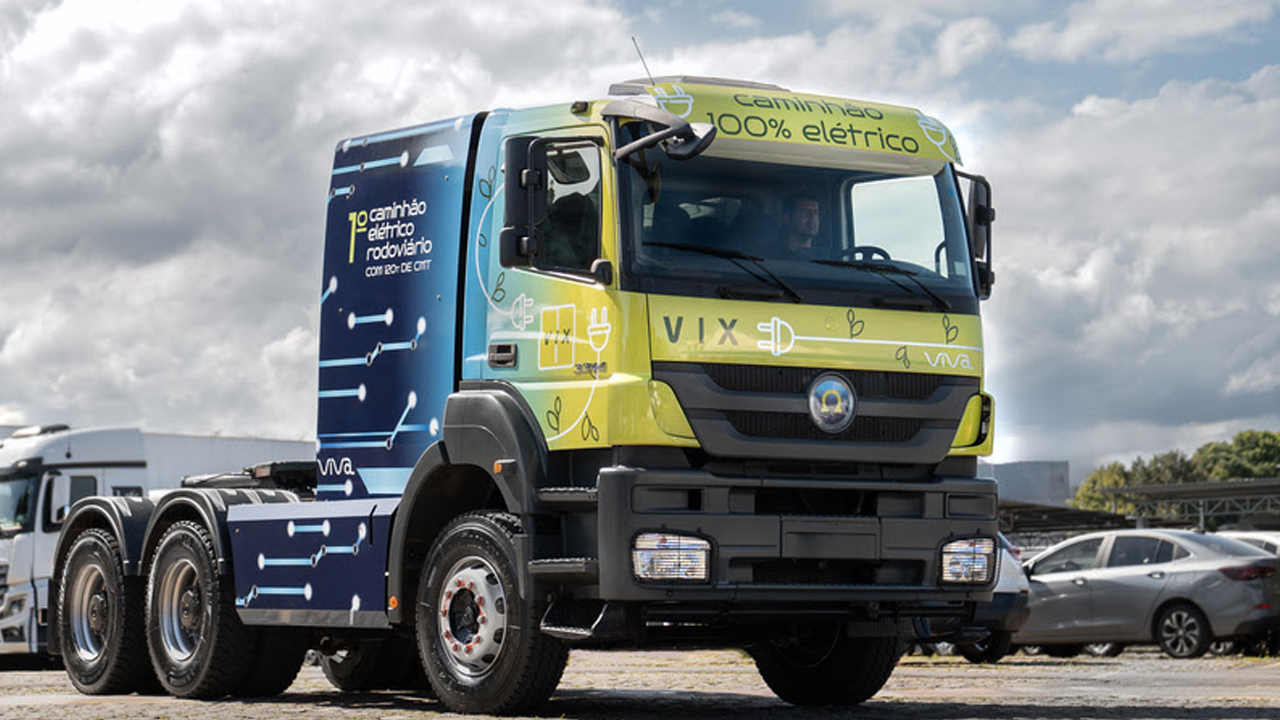 Atlas; VIX lança o primeiro caminhão elétrico pesado do Brasil