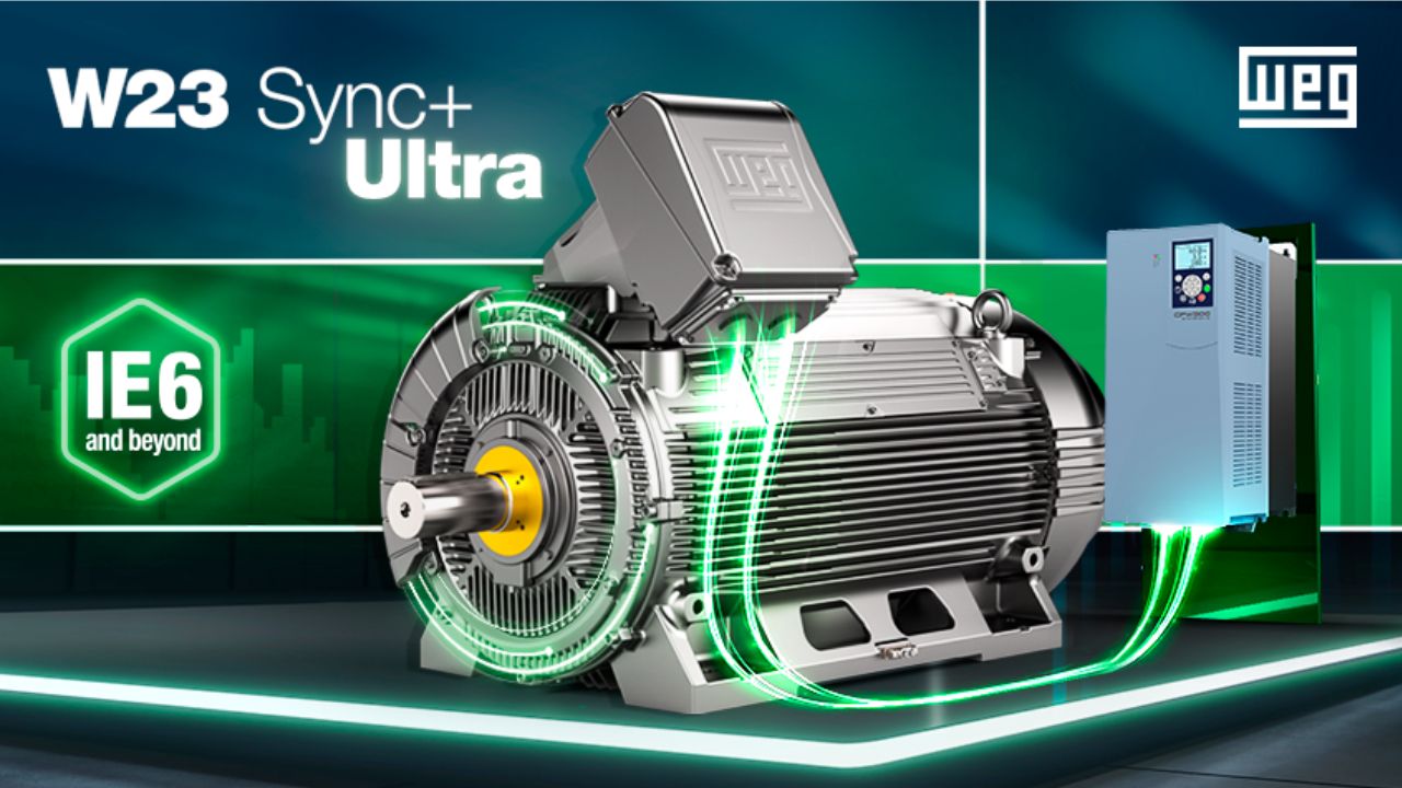Motor W23 Sync+Ultra: WEG redefine padrões com o motor industrial mais sustentável e eficiente