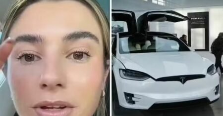 Mulher fica ‘presa’ em carro elétrico da Tesla durante atualização, no calor de 39ºC