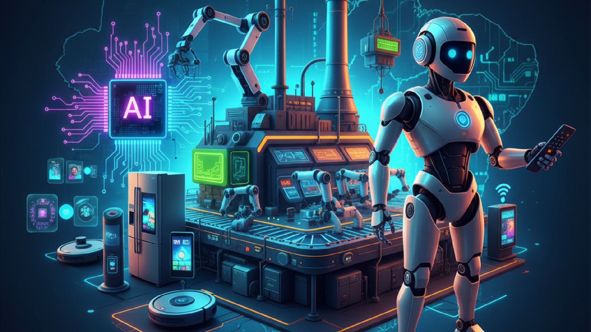 Imagem ilustrativa sobre LG no Brasil: fábrica bilionária, IA e o futuro dos robôs domésticos