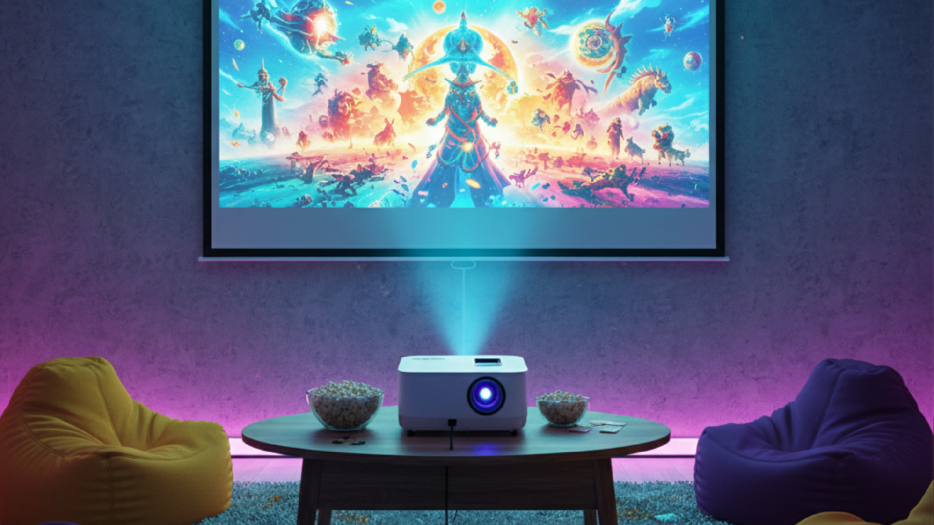 Imagem ilustrativa sobre Projetor baratinho para ter uma sala de cinema em casa: confira um modelo em oferta