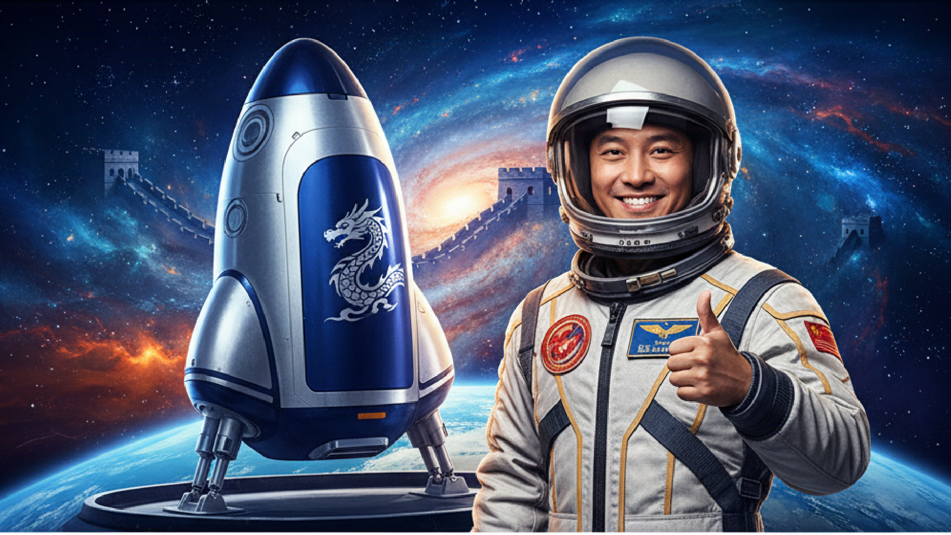 Imagem ilustrativa sobre Blue Origin chinesa? Startup revela cápsula e celebridade para voos espaciais