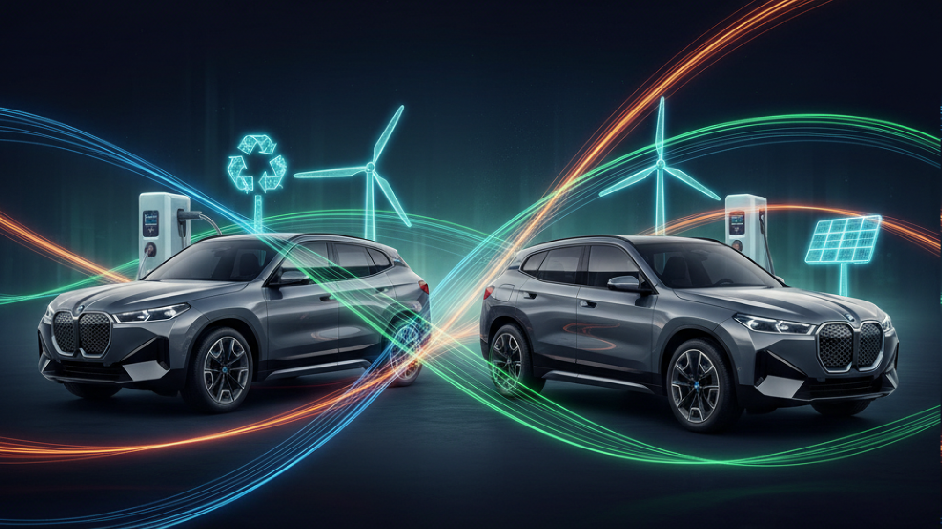 Imagem ilustrativa sobre BMW melhora eficiência de iX1 e iX2 e acelera recarga do iX3 em 2026