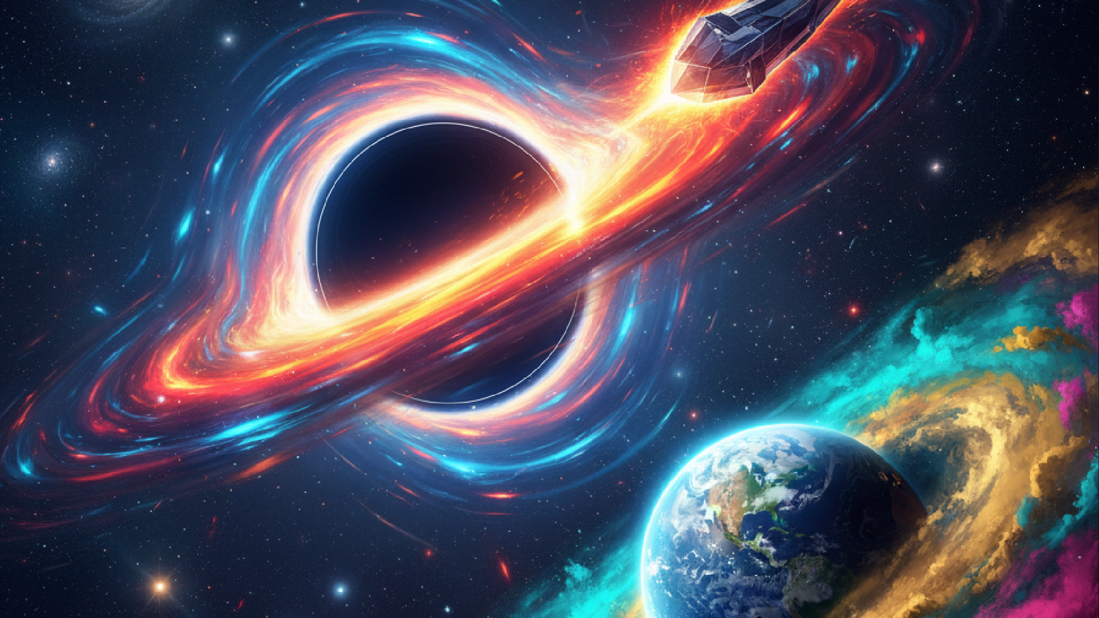 Imagem ilustrativa sobre Buraco negro pode ter enviado um “visitante” à Terra