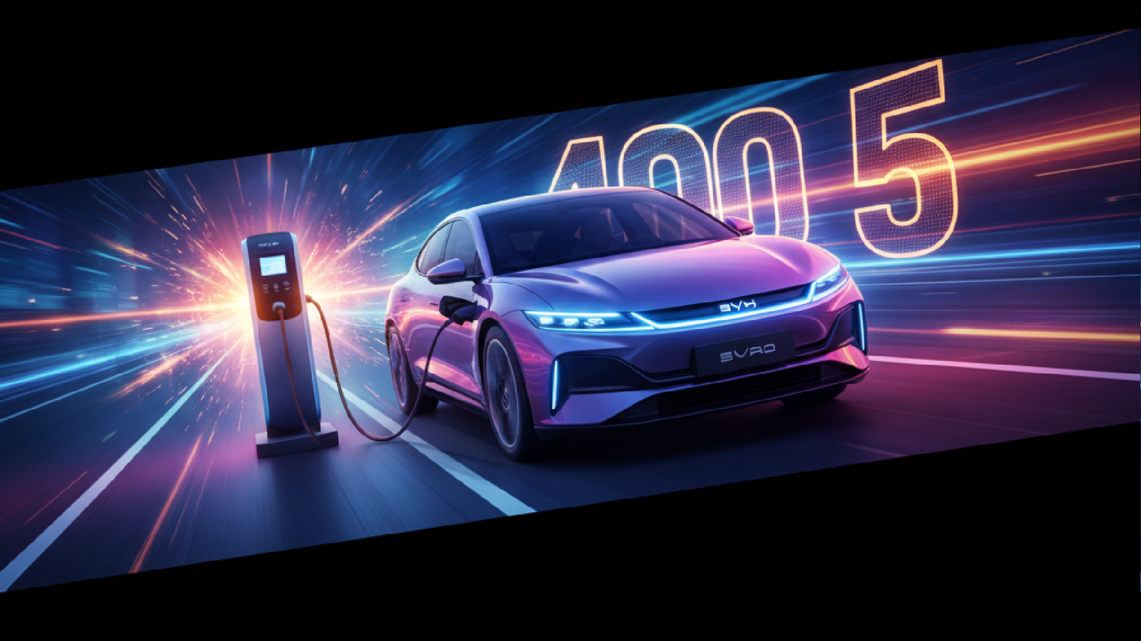 Imagem ilustrativa sobre BYD prepara recarga ultrarrápida com foco em 400 km em 5 min