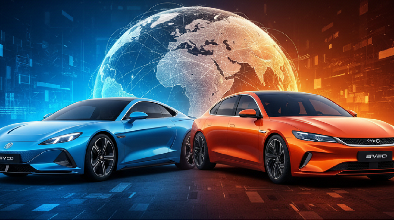 Imagem ilustrativa sobre Chinese EV leaders MG and BYD bring the price war overseas