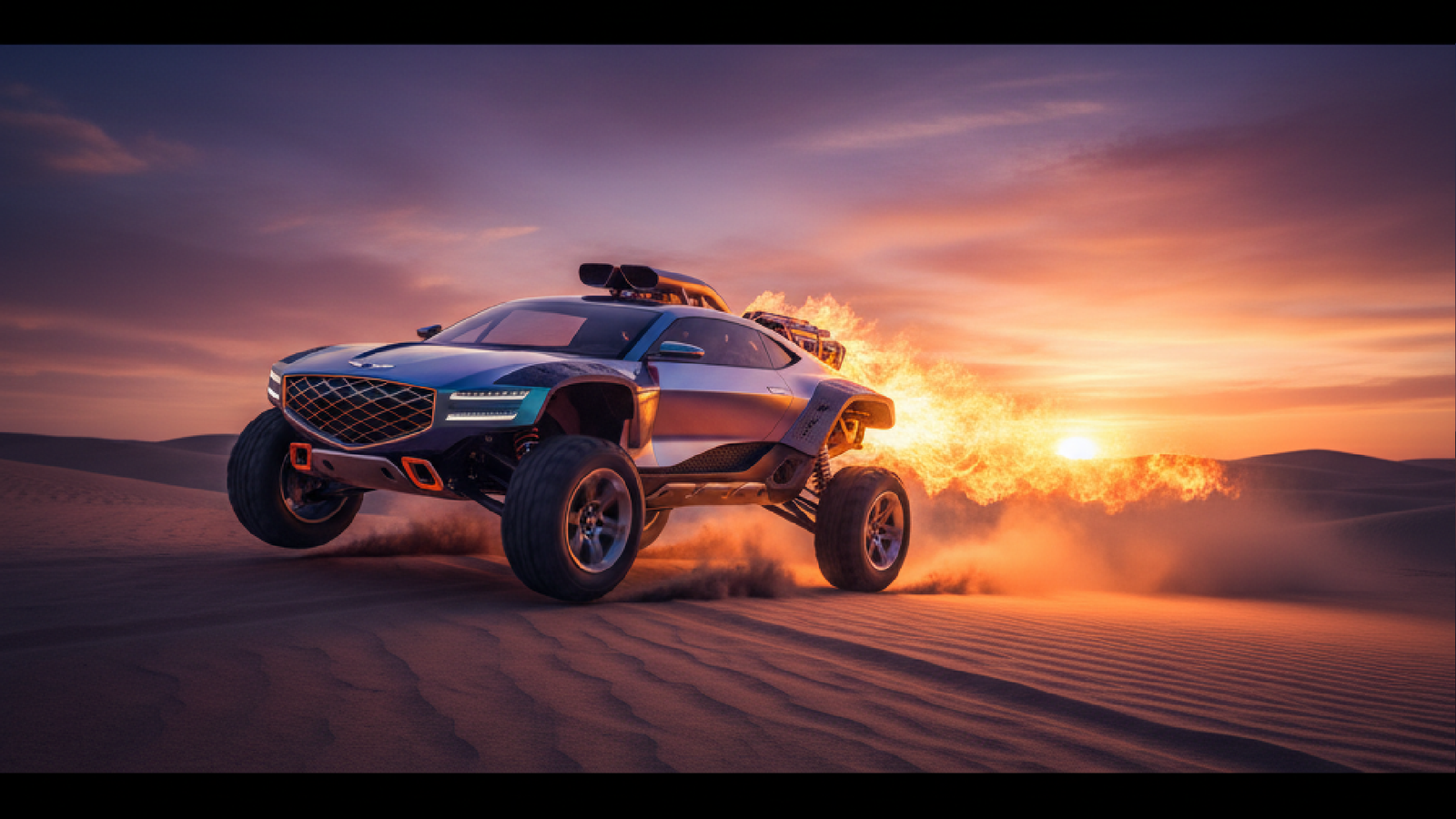 Imagem ilustrativa sobre Genesis unveils a firebreathing V8-powered dune-bashing concept